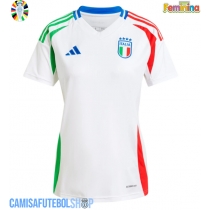 Camisa de time de futebol Itália Replicas 2º Equipamento Feminina Europeu 2024 Manga Curta